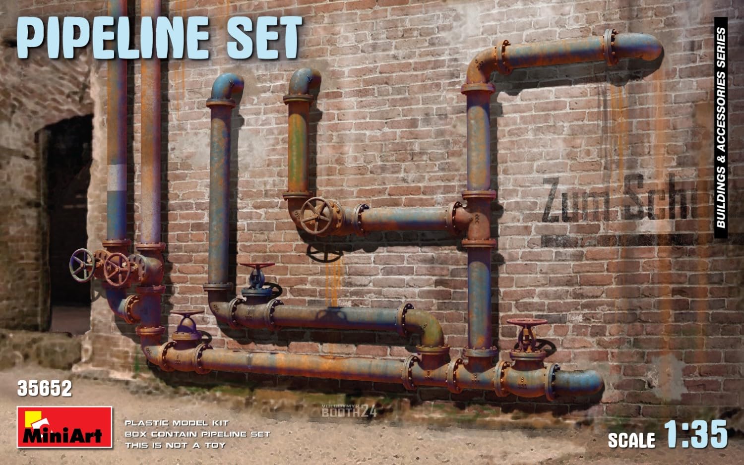 Miniart 1:35 - Pipeline Set, Molded Color