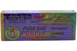 Mr. Pumice Purple Pumi Bar (Single): Extra-Coarse Callus Remover, Pedicure Stone & Ped File Scrubber For Smooth Feet and Heels