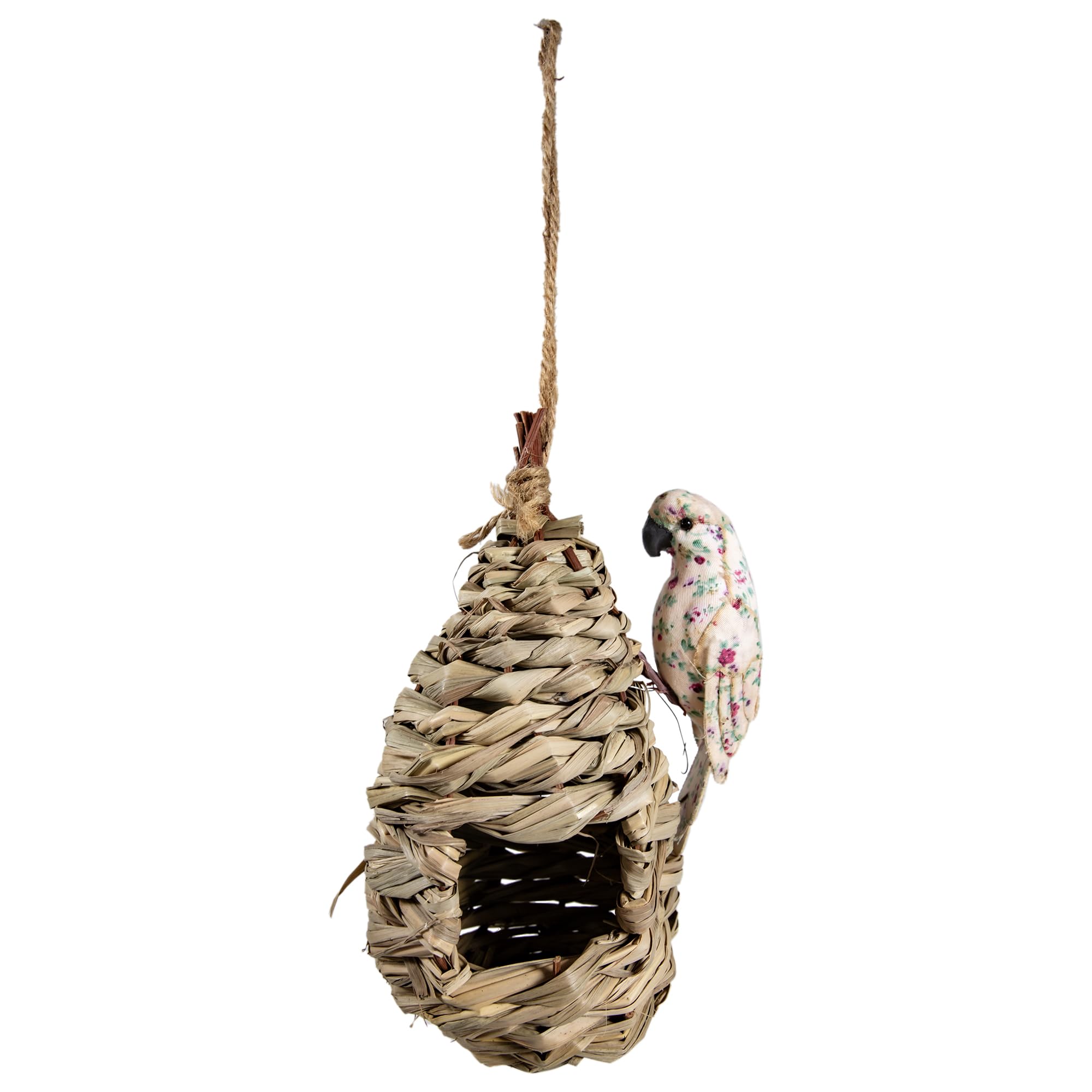 YCHTEWY-Hummingbird Houses for Outside Hanging, Natural Grass Hanging Bird Hut, Hand Woven Hummingbird Nest, Large Wren Finch Bird House for Garden Window Outdoor Decor