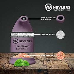 Nevlers Himalayan Salt Inhaler Ceramic with 6 Oz