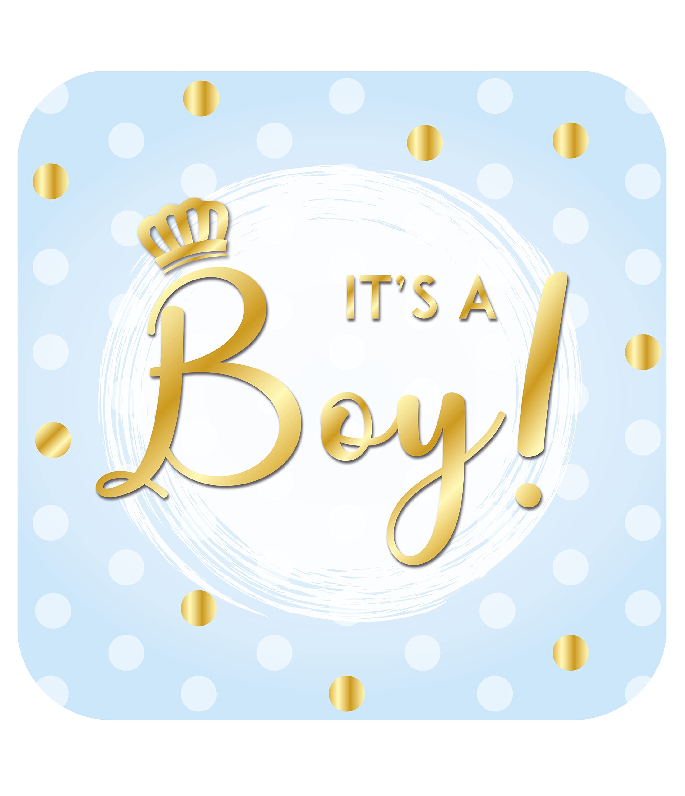 PD-Party 7019605 Party Decorations Signs | Cardboard | Theme | Window Decorations - Special - It's a Boy, Multicolor, 50cm Length x 50cm Width x 0.2cm Height
