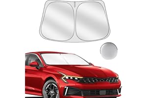 Sulagi Windshield Sun Shade for Kia K5 2021-2025 Foldable Sunshade Custom Fit Front Window Car Interior Accessories Protector Blocks UV Rays