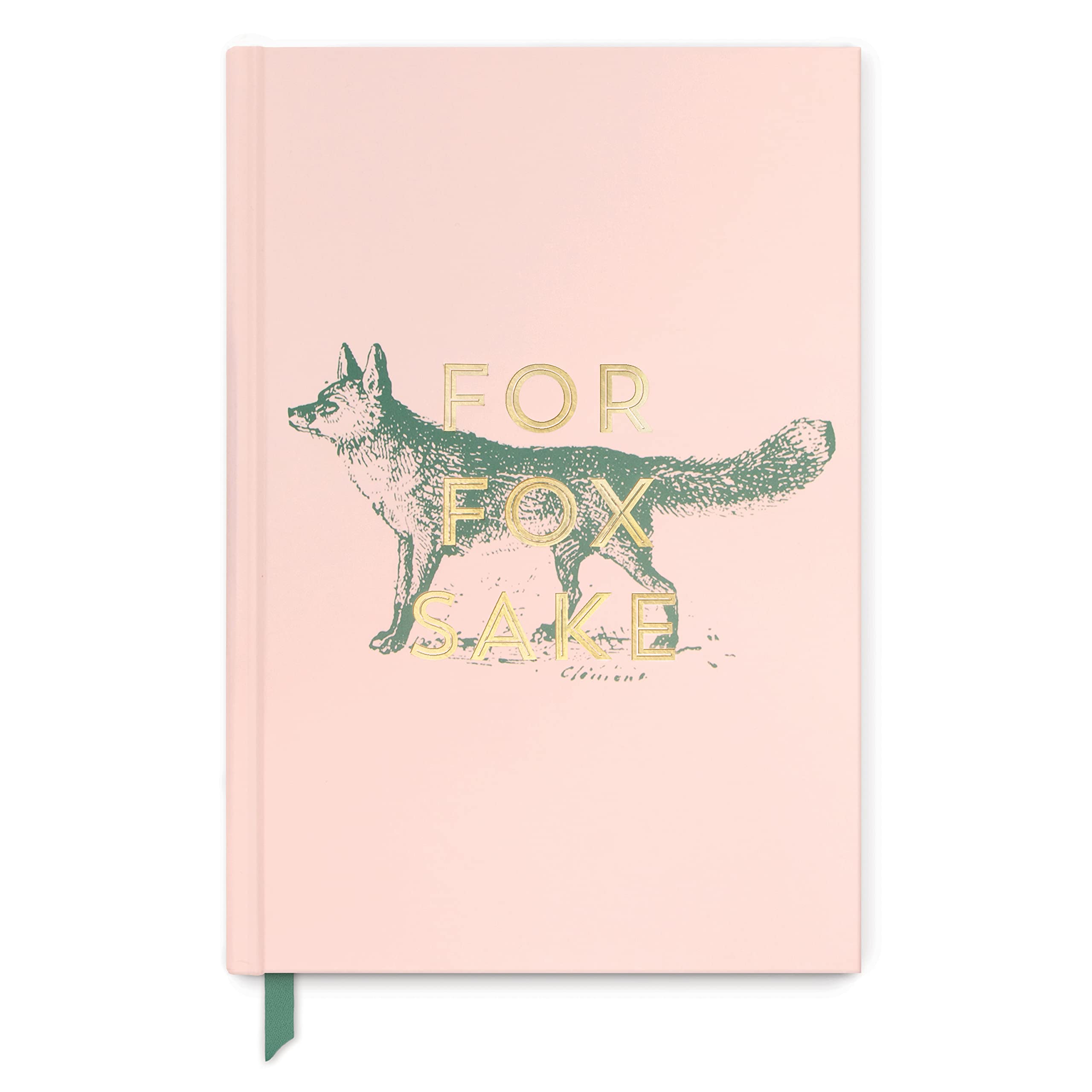DesignWorks Ink Soft Touch Hardcover Funny Journal Notebook with 240 Lined Pages for Work, Writing, Journaling - Vintage Sass For Fox Sake, 14,6 x 21,6
