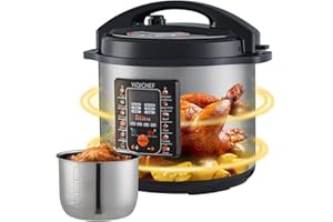 Digital Electric Pressure Cooker, 12 Quart, 16 Preset Functions, Multi-Use for Rice, Bread, Stew