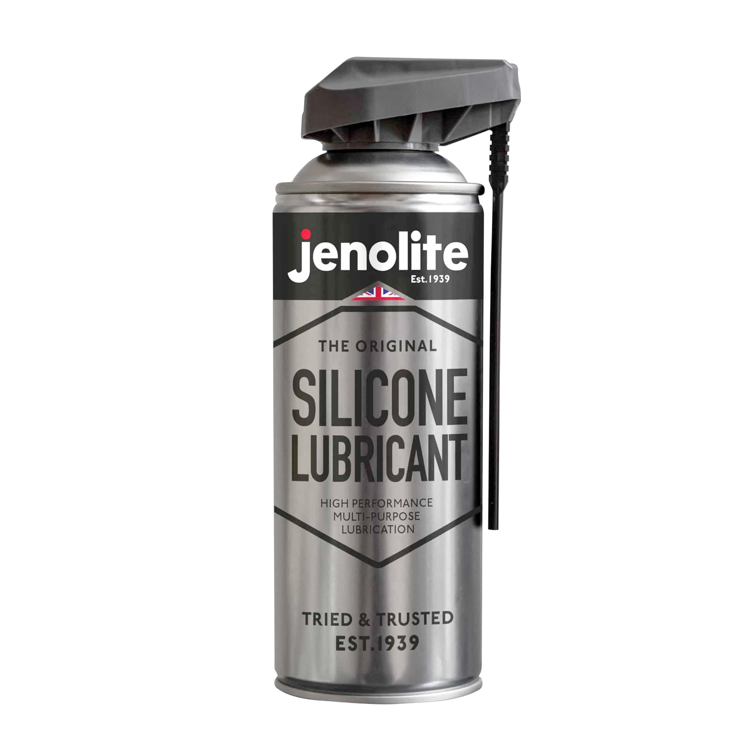 JENOLITE Silicone Spray Lubricant | 400ml | SMART STRAW | Multi-Purpose Silicone Lubricant | Heat Resistant, All-Weather Protection, Repels Dirt & Moisture, Non-Toxic Spray