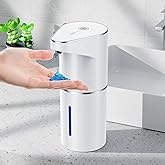 Touchless Soap Dispenser, Multi Adjustable Volume, Liquid Hand Soap Dispenser Automatic, 1200mAh/350ML, Compatible with Thick & Thin Soap, Wall Mounted for Bathroom Kitchen Dish Soap