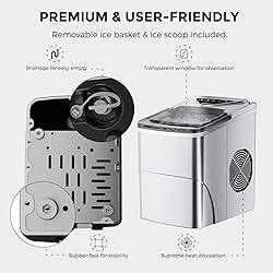 Ice Makers Countertop, Self-Cleaning