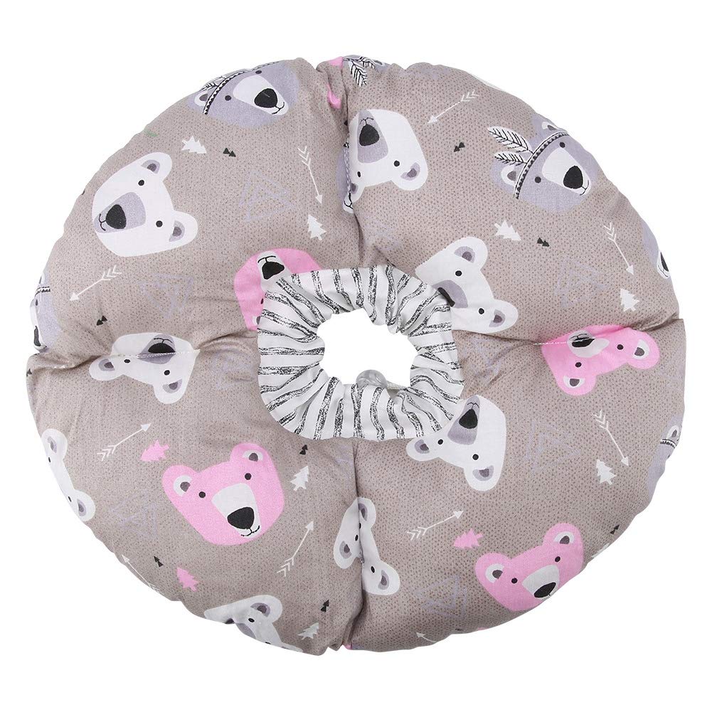 Pet Recovery Collar, Cat Dog Washable Protective Collar Soft Edge Circle Pet Cat Protective Cone Collar Healing Neck Anti-bite Safty Collar(Coffee)