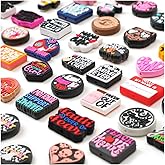 YOPPIX 60Pcs Silicone Focal Beads Bulk, Inspirational Faith Funny Words Focal Beads for Pens Keychains Making Bracelet Necklace DIY Your Holiday Presents