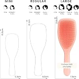 Tangle Teezer Large Ultimate Detangler Peach Glow - Wet & Dry Detangling Brush view 7