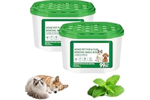 Home Pet Fur & Odor Removal Magic Box, Pet Hair Remover and Dust Collector, 360° Fur Catcher for Bedroom, Living Room and Sof