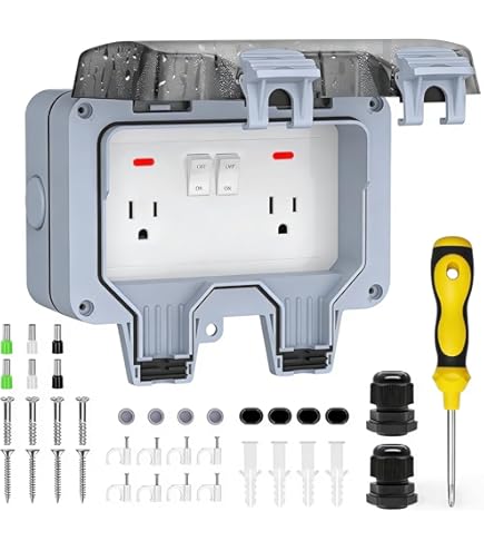 MK K6231WHI 2-Gang 13 amp RCD Socket 30 mA Active - Amazon.com