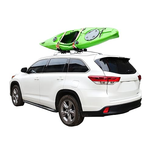 Upgraded Universal Folding Kayak Rack, J-Bar Carrier for Canoe
