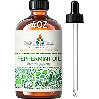 EVOKE OCCU Peppermint Essential Oil, 100% Pure for Natural Small Animal Deterrent, Hair & Skin Care, Mind Clarity Boost, Mult