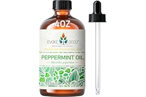 EVOKE OCCU Peppermint Essential Oil, 100% Pure for Natural Small Animal Deterrent, Hair & Skin Care, Mind Clarity Boost, Mult