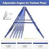 BAGAIL Double Sided Rebounder Net 120x120cm Football Goals Portable Practice view 3