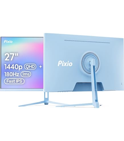 Amazon.com: Pixio PXC279 Wave Blue 27 inch 300Hz Refresh Rate FHD