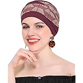Feminine Chemo Headwear for Women-Soft, Comfortable Cancer Hats, Caps, Turbans & Beanies for Chemo Patients