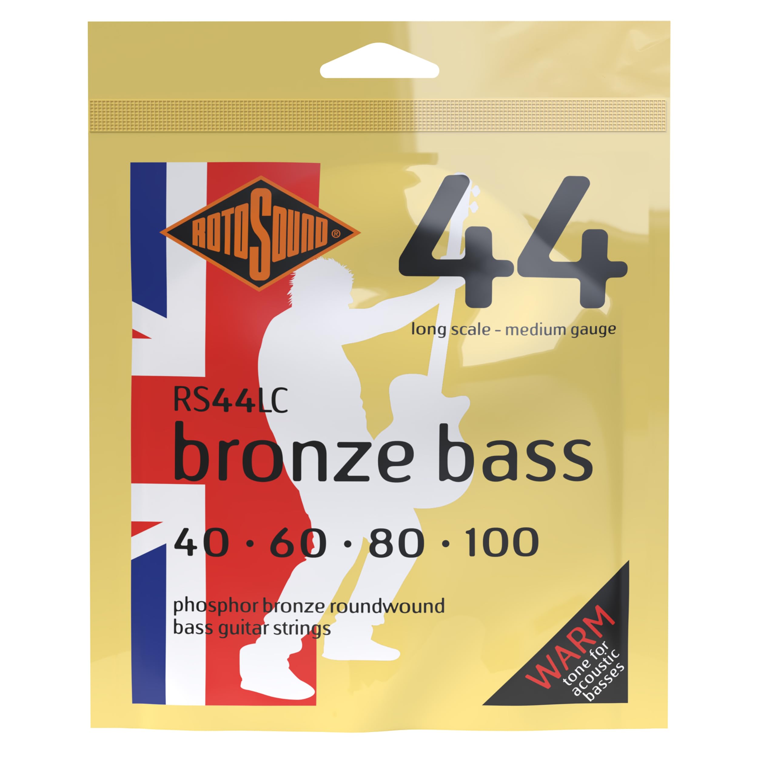 Rotosound Strings for Acoustic Bass/BASS 44 BRONZE 4-str. RS44LC Medium 40-100 — image 1