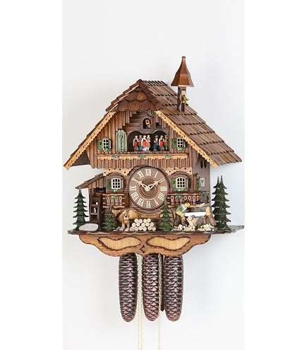 Horloge Coucou à 4 Hiboux Hönes HO 8710/4nu - Neuve Sous Boîte, Authentique, Fabrication Allemande