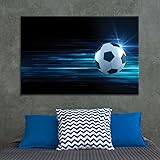 Wall26 Canvas Wall Art Sports Theme Flying Spinning Soccer Giclee Print Gallery Wrap Modern Home Decor Ready To Hang 12x18 Inches Buy Online In Aruba At Aruba Desertcart Com Productid 145243492