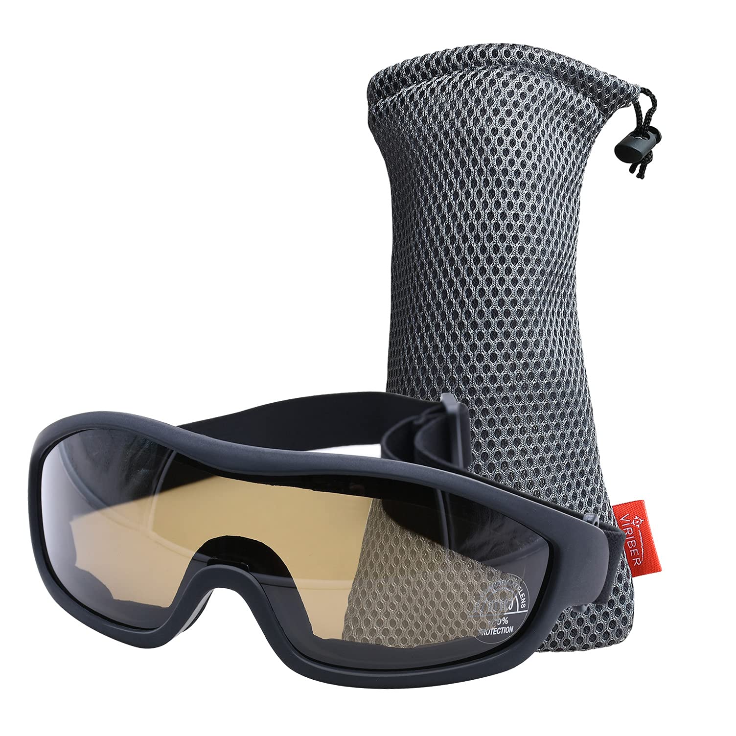 Photo 1 of Viriber Motorcycle Goggles - UV Protective Outdoor Dust-proof Combat Goggles, Military Sunglasses, Tea
