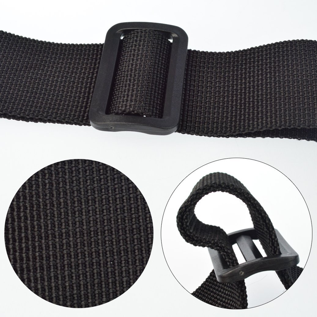 SUMESHA 2 Point Rifle Sling 2 Pack Two Point Gun Sling Adjustable Length for Hunting Shooting Military Exercises Field Game Black