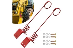 EBESTTECH 2PCS Red Hydraulic Hose Holder Tractor - 0.3" (8cm) Thick Plate Hydraulic Hose Saver, Bolt-On/Weld-On Hydraulic Hos