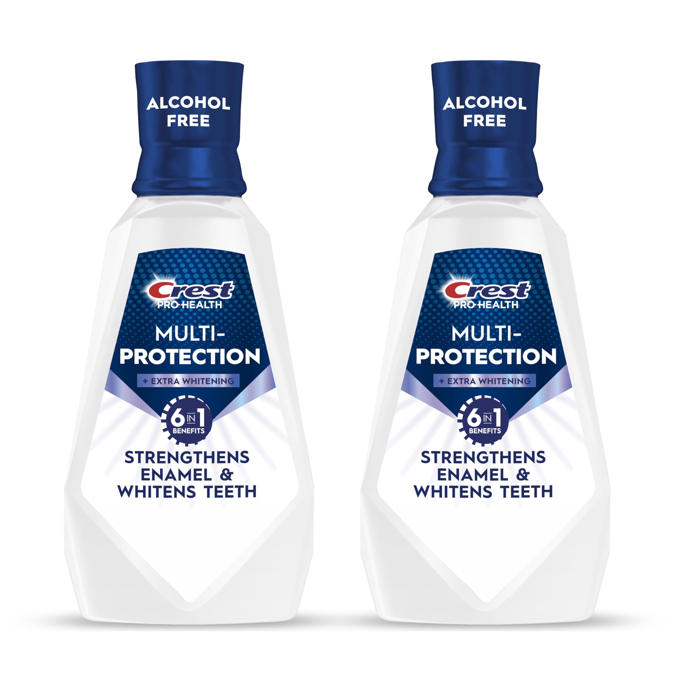 Photo 1 of 1 PACK- Crest Pro-Health Advanced Mouthwash, Alcohol Free, Extra Whitening, Energizing Mint Flavor, 2x946mL (32 fl oz)