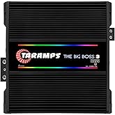 Taramps The Big Boss 3 Bass Black Amplifier 3000 Watts RMS 0.5 to 2 Ohms Multi Impedance, Amp Class D Monoblock, 108 RGB Effects, Crossover, Bass Boost, Car Audio System, Automatic Impedance, Smart 3k
