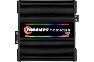 Taramp's Taramps The Big Boss 3 Bass Black Color Amplifier 0.5 to 2 Ohms 3000 Watts RMS 108 RGB Effects, Multi Impedance, Mon