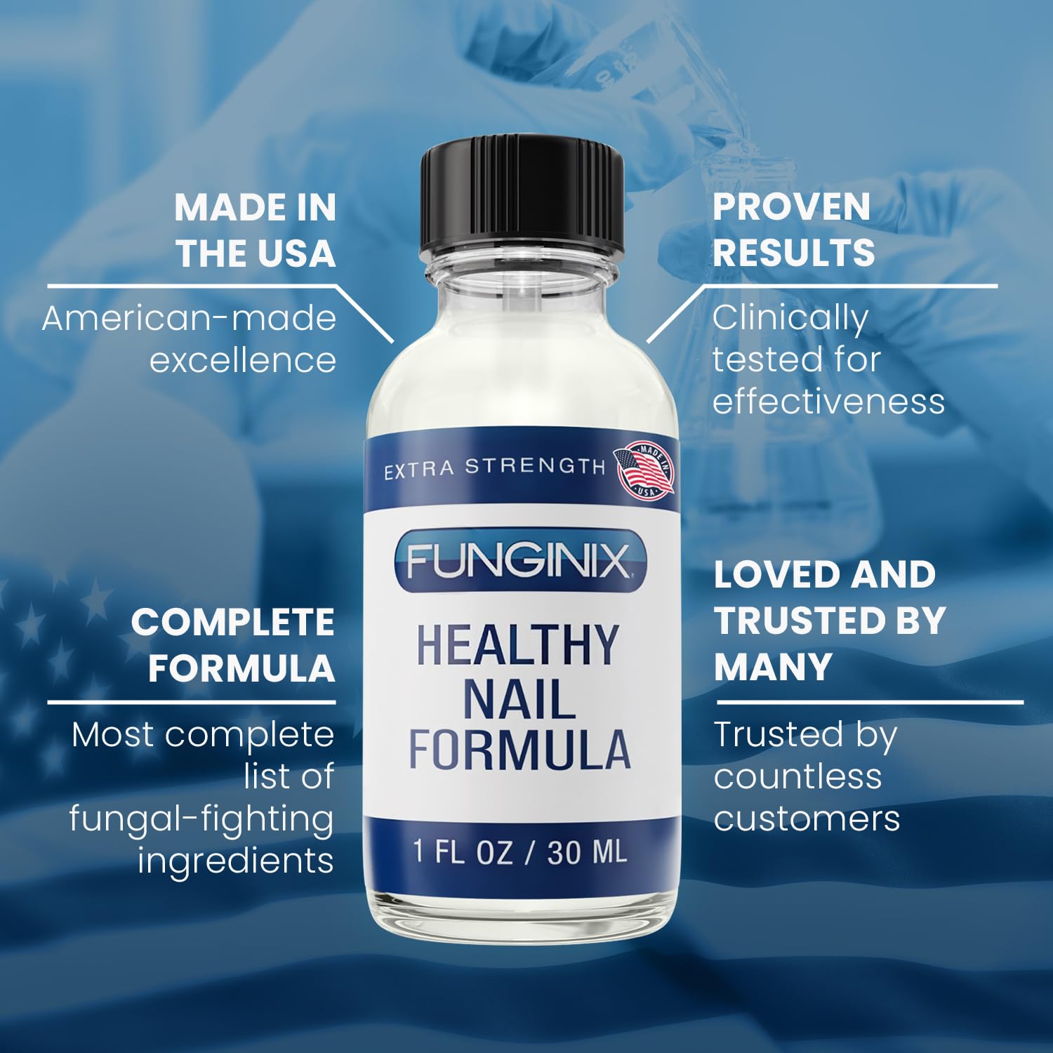FUNGINIX Toenail Fungus Treatment - Extra Strength - Nail Fungus Treatment & Athlete's Foot Solution - Antifungal Liquid Solution - Made In the USA - 1 Bottle - (Packaging May Vary) - Image 6