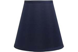 Urbanest Hardback Silk Empire Lamp Shade 5-inch by 9-inch by 8.5-inch, Navy Blue
