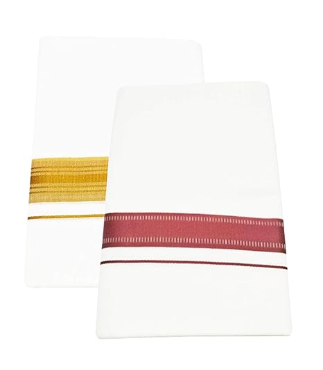 Men's Cotton Dhoti (White_Free Size)_145