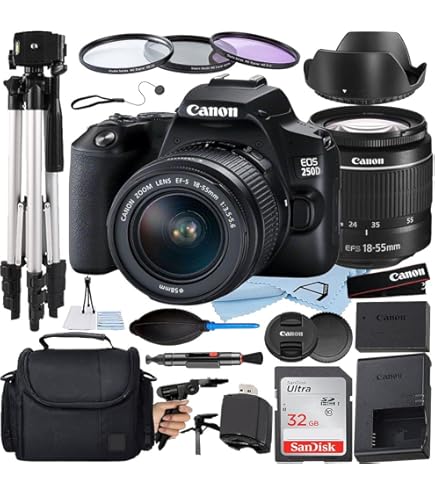 Amazon Canada: Canon EOS 250D (Rebel SL3) DSLR Camera w/ 18-55m DC
