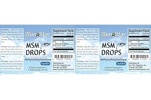 Sun Star Organics MSM Drops (1 fl oz)