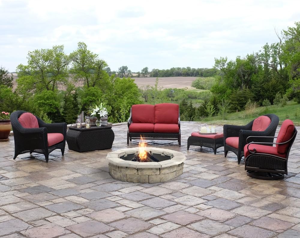 Amazon Com Pantheon Limestone 44 Fire Pit Garden Outdoor