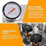Dyna-Living 12L Pressure Test Pump 0-60 Bar Gauge 1/2" Outlet 53" Hose view 3