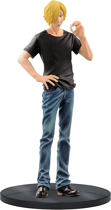 Amazon Com Banpresto One Piece 6 7 Inch Sanji Figure A Blue Jeans Jeans Freak Series Volume 8 Toys Games