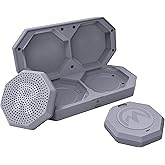 OutdoorMaster Update Ski Helmet Headphones, True Wireless Bluetooth with Storage Case, Drop-in HD Speaker Chip Compatible with Audio Ready Snowboard Helmets with Built-in Mic -Light Gray