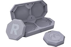 OutdoorMaster Update Ski Helmet Headphones, True Wireless Bluetooth with Storage Case, Drop-in HD Speaker Chip Compatible with All Audio Ready Snowboard Helmets with Built-in Mic -Light Gray