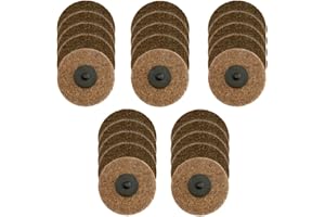 WA GRINDER 25PACK - 3" inch Mini Coarse Surface Conditioning Disc, Quick Change Roll Lock Discs, Strip Grind Polish Finish, B