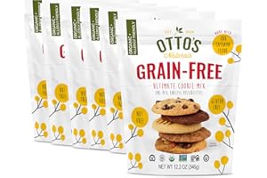 Otto's Naturals Grain-Free Ultimate Cookie Mix, Made with Organic Cassava Flour, Gluten-Free All-Purpose Cookie Mix, Non-GMO Verified - 12.2 Oz Bag (6 Pack)
