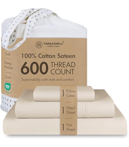 Amazon.com: Threadmill Luxury 800 Thread Count 100% Cotton Sheets
