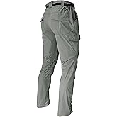 WENRONSTA Men's Hiking Work Cargo Pants Quick-Dry Lightweight Waterproof 6 Pockets Outdoor Mountain Fishing Camping Pants