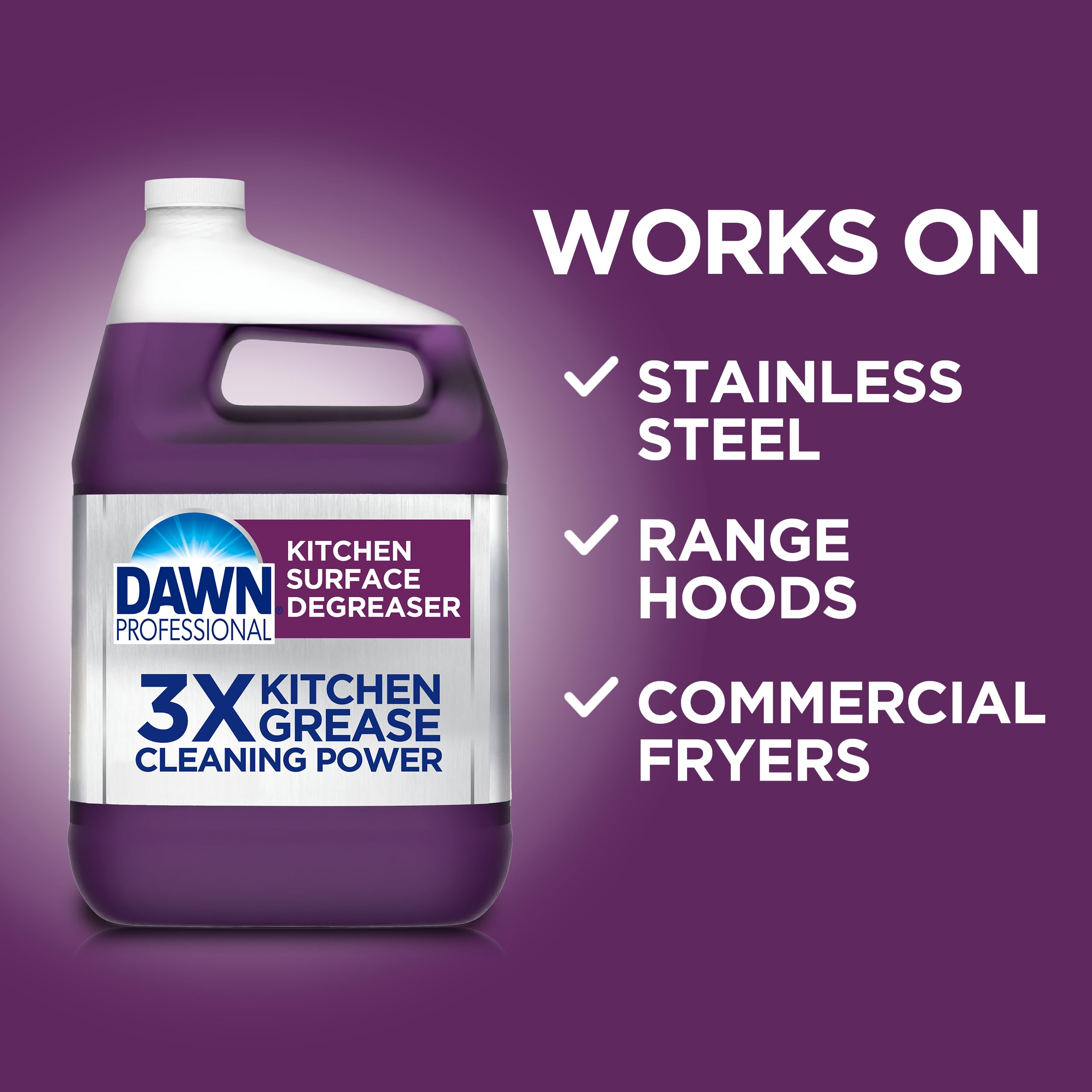 P&G Professional DAWN Kitchen Surface Degreaser - 1 GAL (Case of 2) - For Removing Grease Found in Commercial Kitchens & Food Service (Packaging May Vary)
