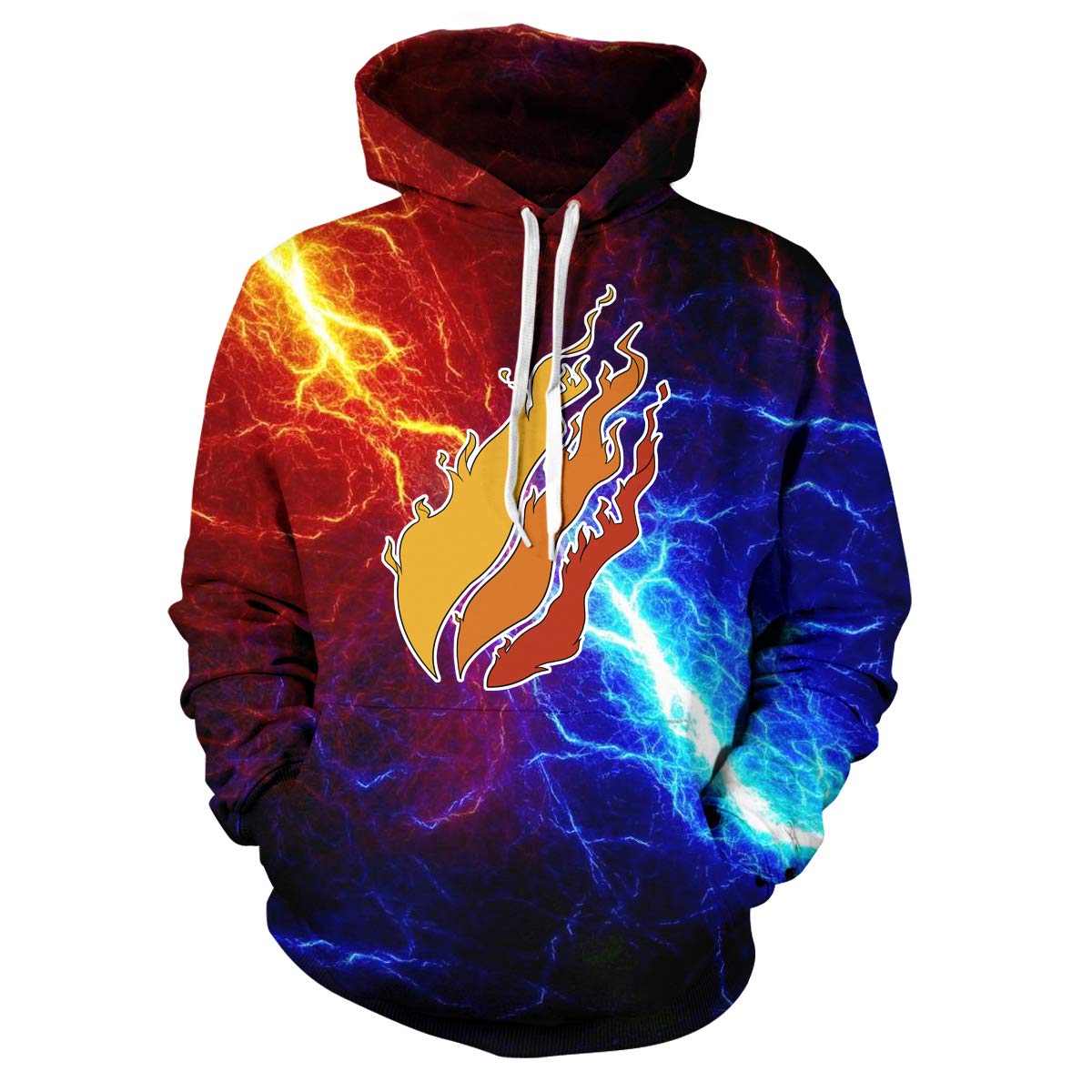 Amazon.com: Preston Fire Nation Playz Gamer Flame 3D Print Hoodie ...