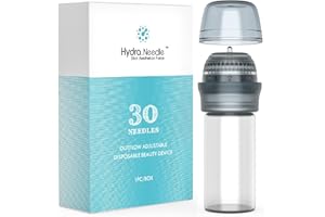 GLEMME Micro Infusion Needles System for Face Skin Care, 0.25mm Microneedling Derma Roller Stamp Serum Applicator for Women & Men