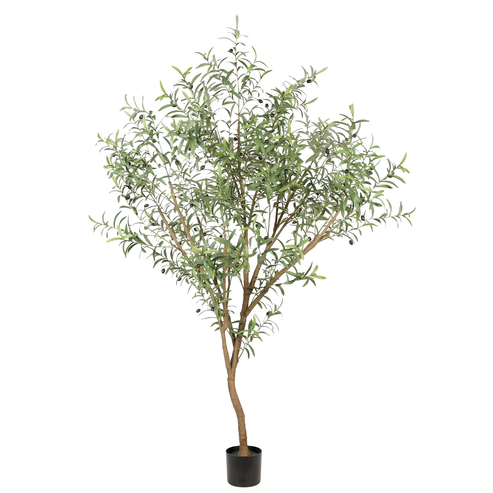 Realead Faux Olive Tree 7ft - Tall Olive Trees Artificial Indoor - Fake ...