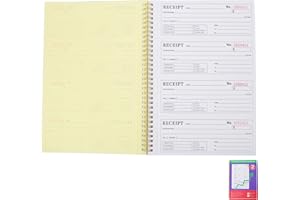WRITWAA Cash/rent Receipt Book for Small Business – Two-part Invoice Pad with 200 Sets, Order Management